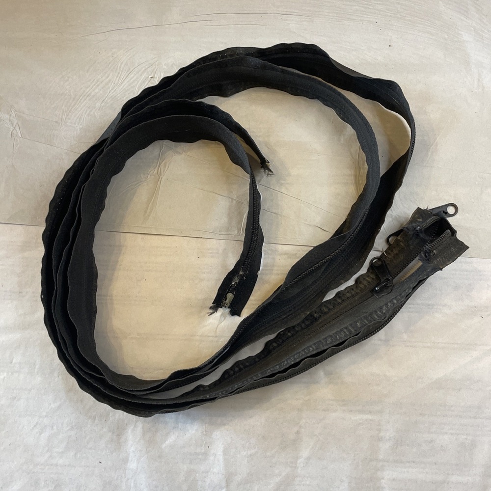 Two Black‎ 78" Heavy Duty Zippers | Repair Replacement Outdoor | Wide Sew Band
